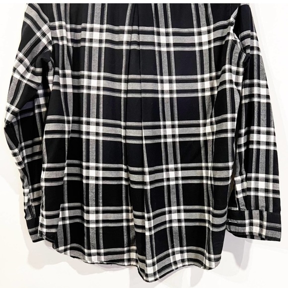 EUC. Grayson, The Hero Button-Up Shirt Black and White Plaid, Feath Flannel XL. - Picture 5 of 8